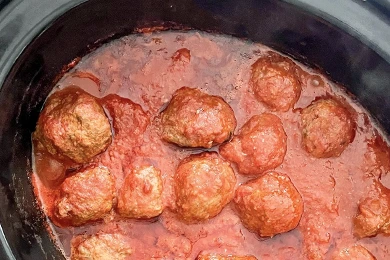 Polpette di carne al sugo in Slow Cooker